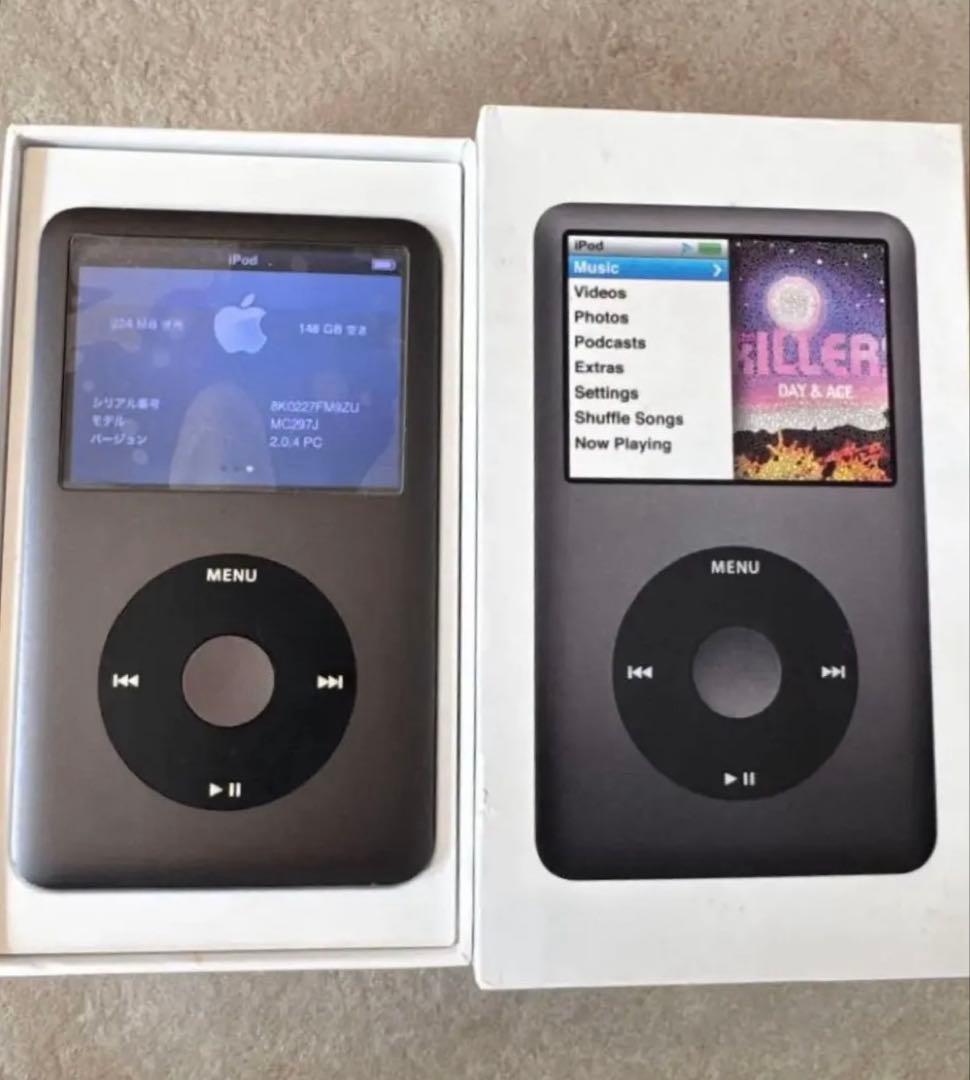【極美品】iPod classic 第7世代 160GBブラック 新品バッテリー