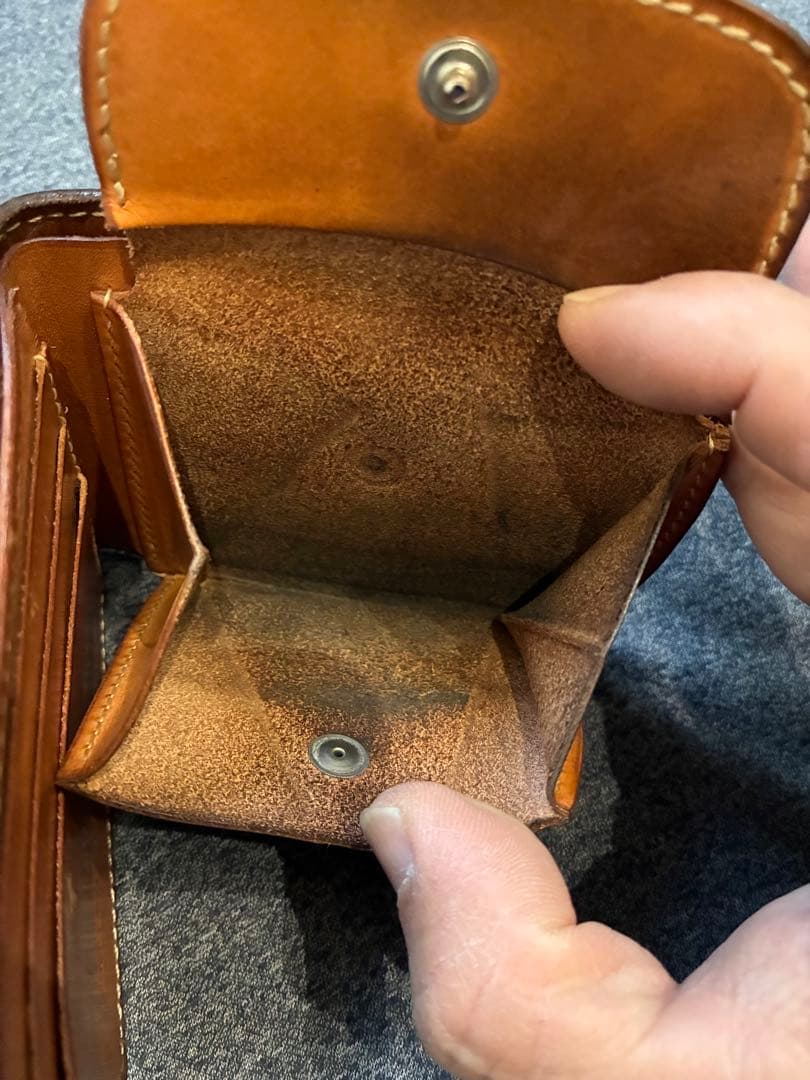 ワンズワーカー　コードバン二つ折財布
