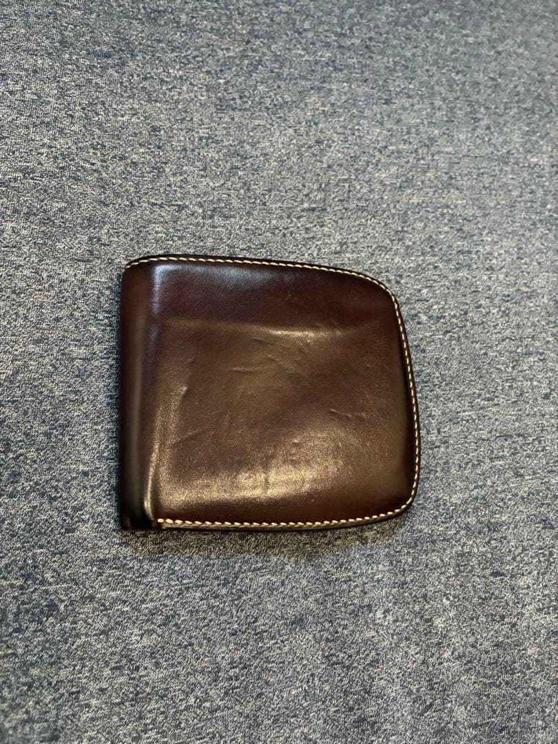 ワンズワーカー　コードバン二つ折財布