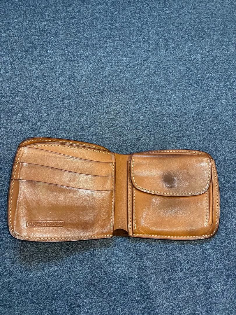 ワンズワーカー　コードバン二つ折財布