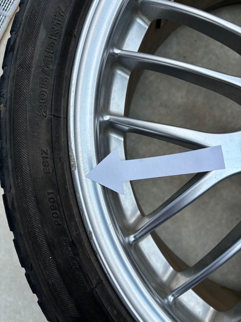 BBS 17インチホイール 1本づつの出品　4本一緒にお願いします。②