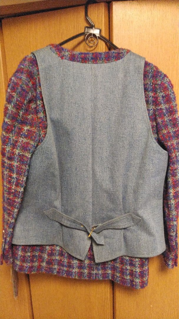 【激安明日まで出品】　シャネルヴィンテージ　ツイードジャケットデニムベストセット