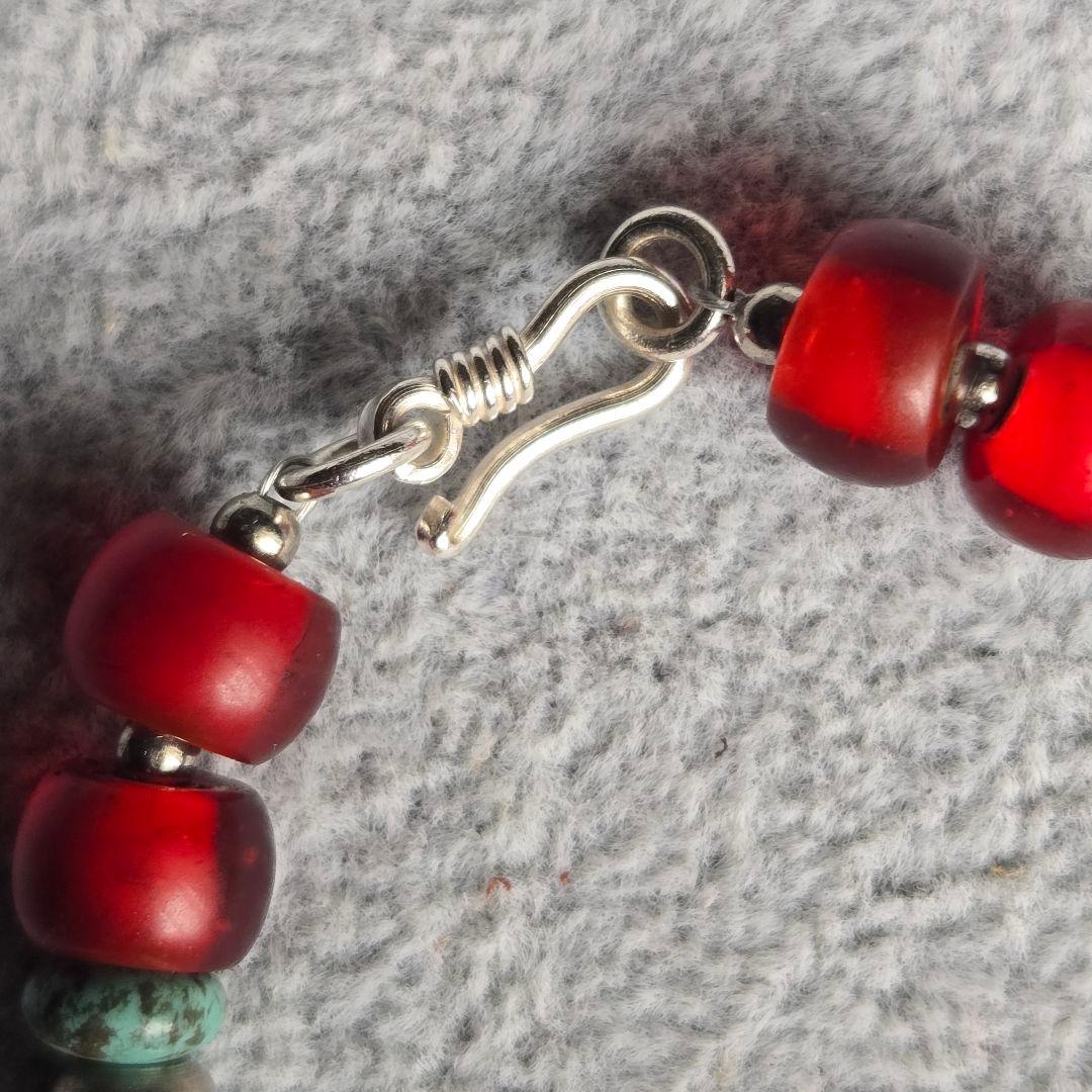 岡田譲二様お取り置き　ホワイトハーツブレスレット　ハンドメイド