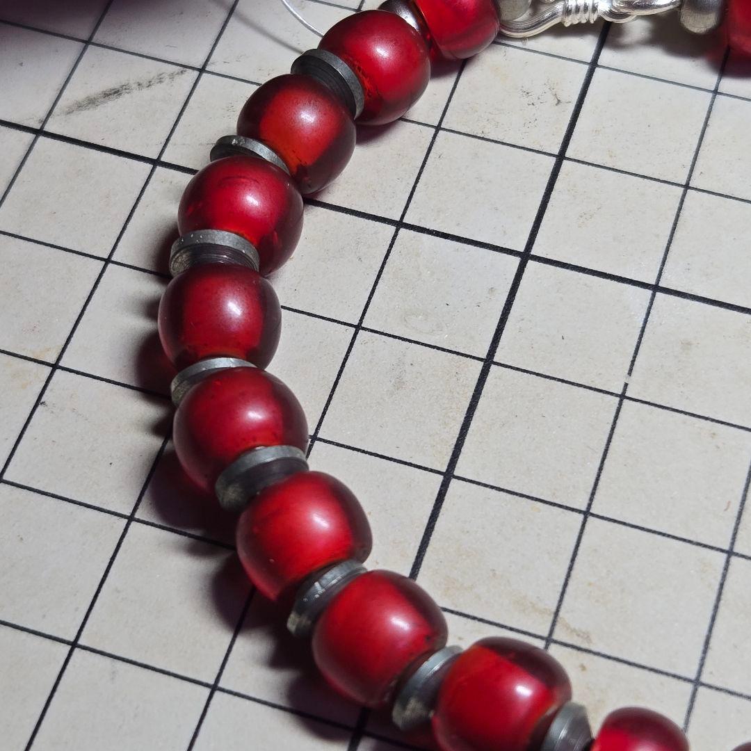 岡田譲二様お取り置き　ホワイトハーツブレスレット　ハンドメイド