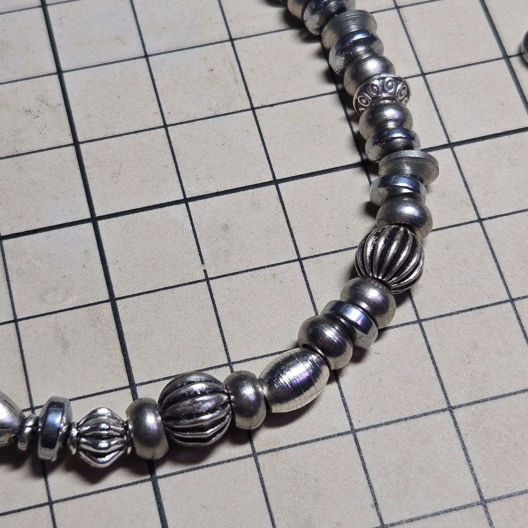 岡田譲二様お取り置き　ホワイトハーツブレスレット　ハンドメイド