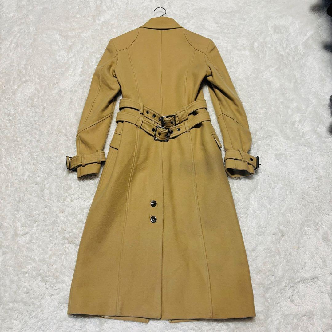希少 ヴェルサス ヴェルサーチ フルレングス トレンチコート ウール イタリア製