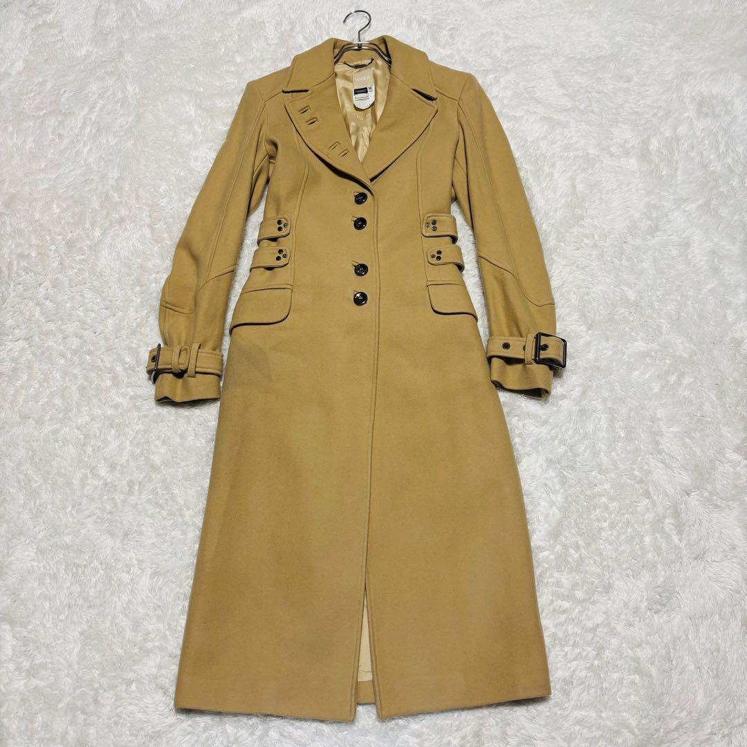 希少 ヴェルサス ヴェルサーチ フルレングス トレンチコート ウール イタリア製