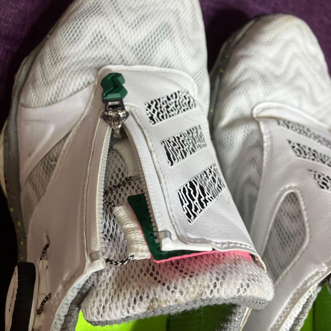 ゴルフシューズ adidas コードカオス25 ホワ✖️グリーン 25センチ