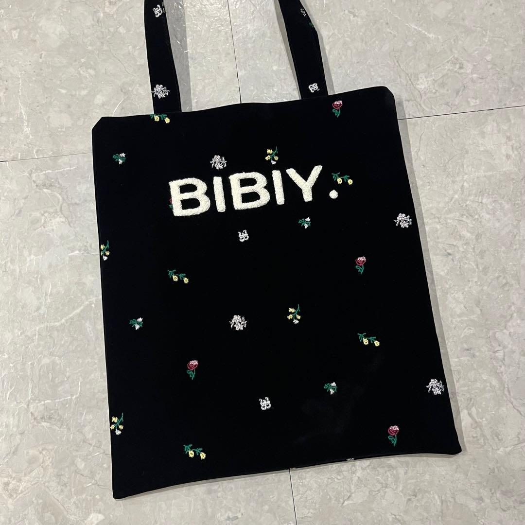 【新品未使用】Bibiy. ロゴ刺繍トートバッグ