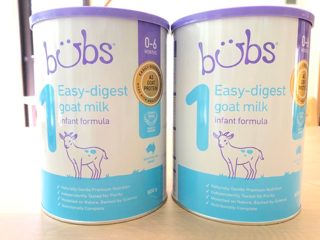 bubs Easy-digest goat 800g 2缶 バブズ ミルク
