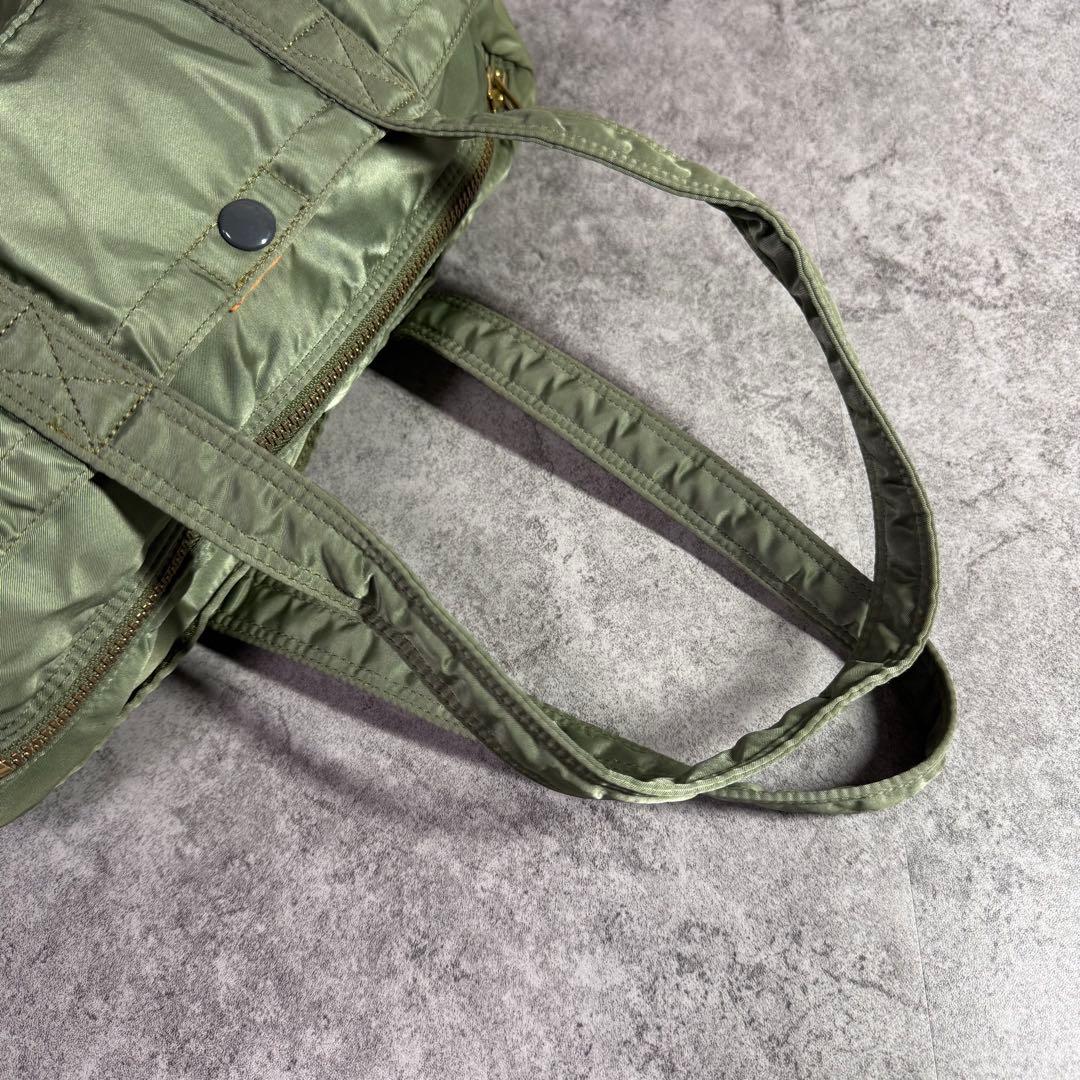 【廃盤希少カラー】ポーター　タンカー　ミニボストンバック　セージグリーン　y2k