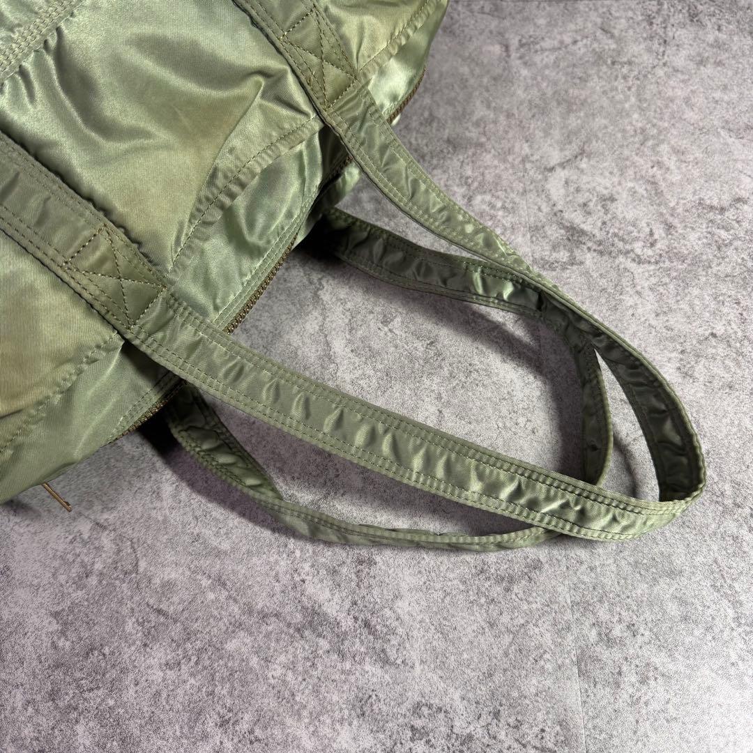 【廃盤希少カラー】ポーター　タンカー　ミニボストンバック　セージグリーン　y2k