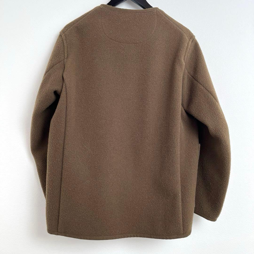 【ダントン】【中古】ウールパイルノーカラージャケット