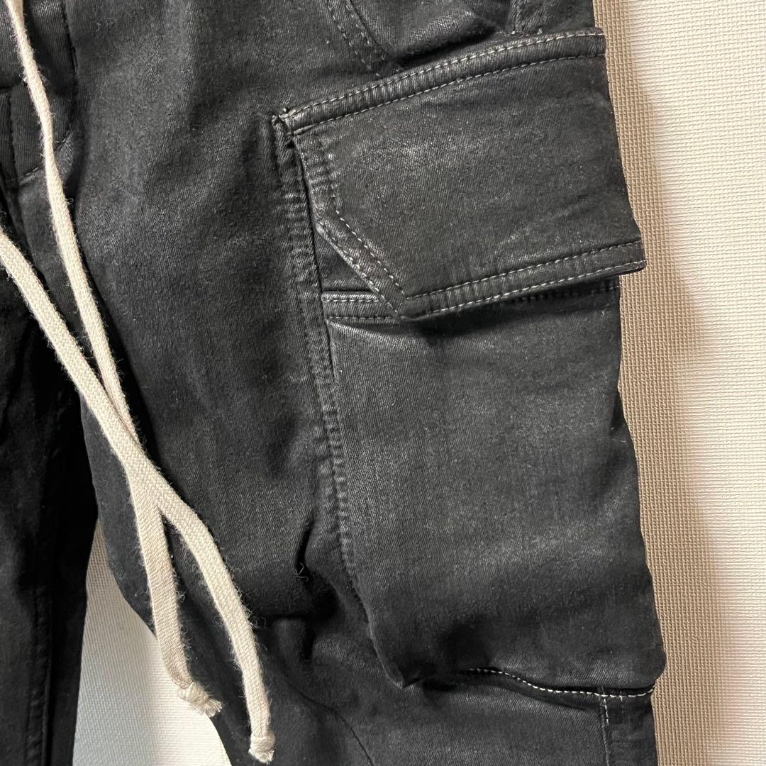 Rick Owens DRKSHDW MASTODONデニム Mブラックカーゴ