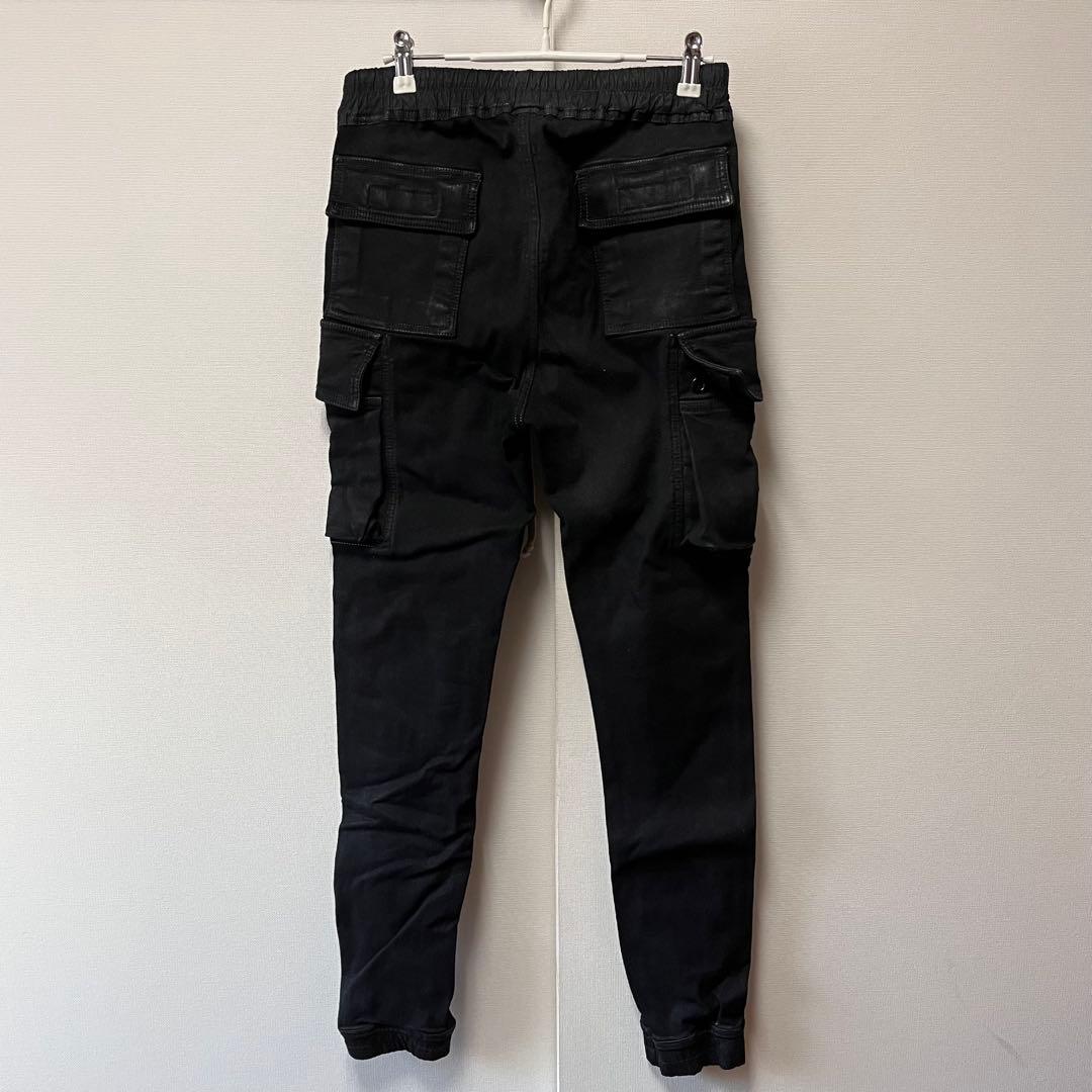 Rick Owens DRKSHDW MASTODONデニム Mブラックカーゴ