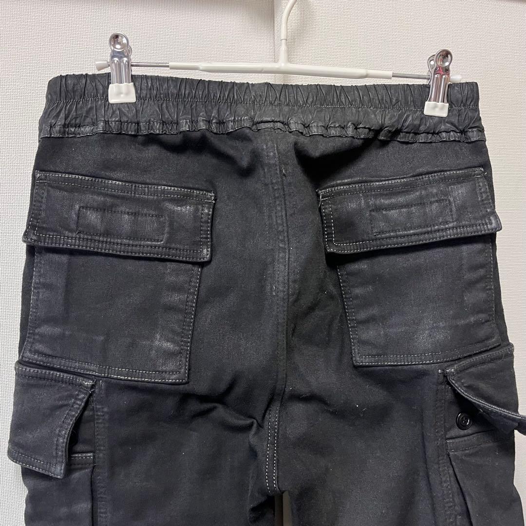 Rick Owens DRKSHDW MASTODONデニム Mブラックカーゴ