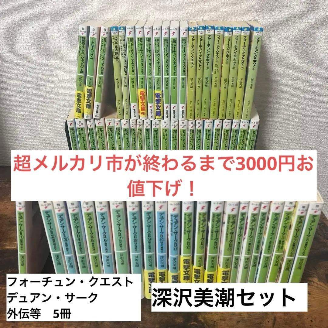 深沢美潮セット-デュアン・サーク、フォーチュンクエスト、外伝等　全64冊