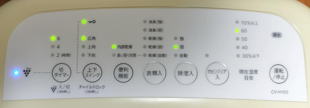 【セール終了間近！】2019年製★清掃済・動作品◆SHARP CV-H120-W