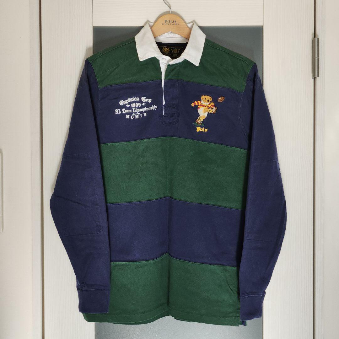 ポロ ラルフローレン ラガーシャツ ストライプ M