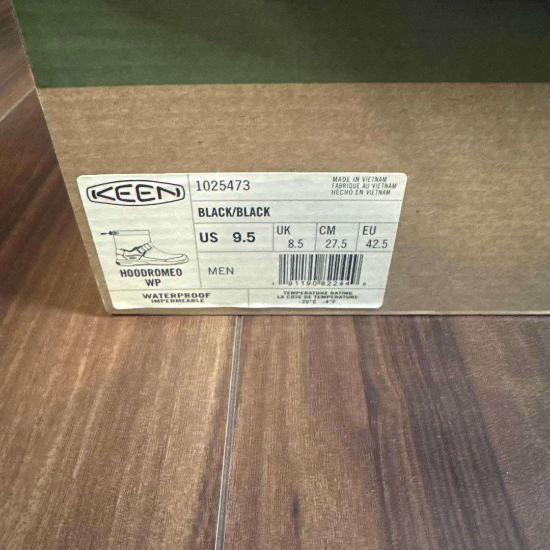 KEEN HOODROMEO WP 1025473 ブラック 黒