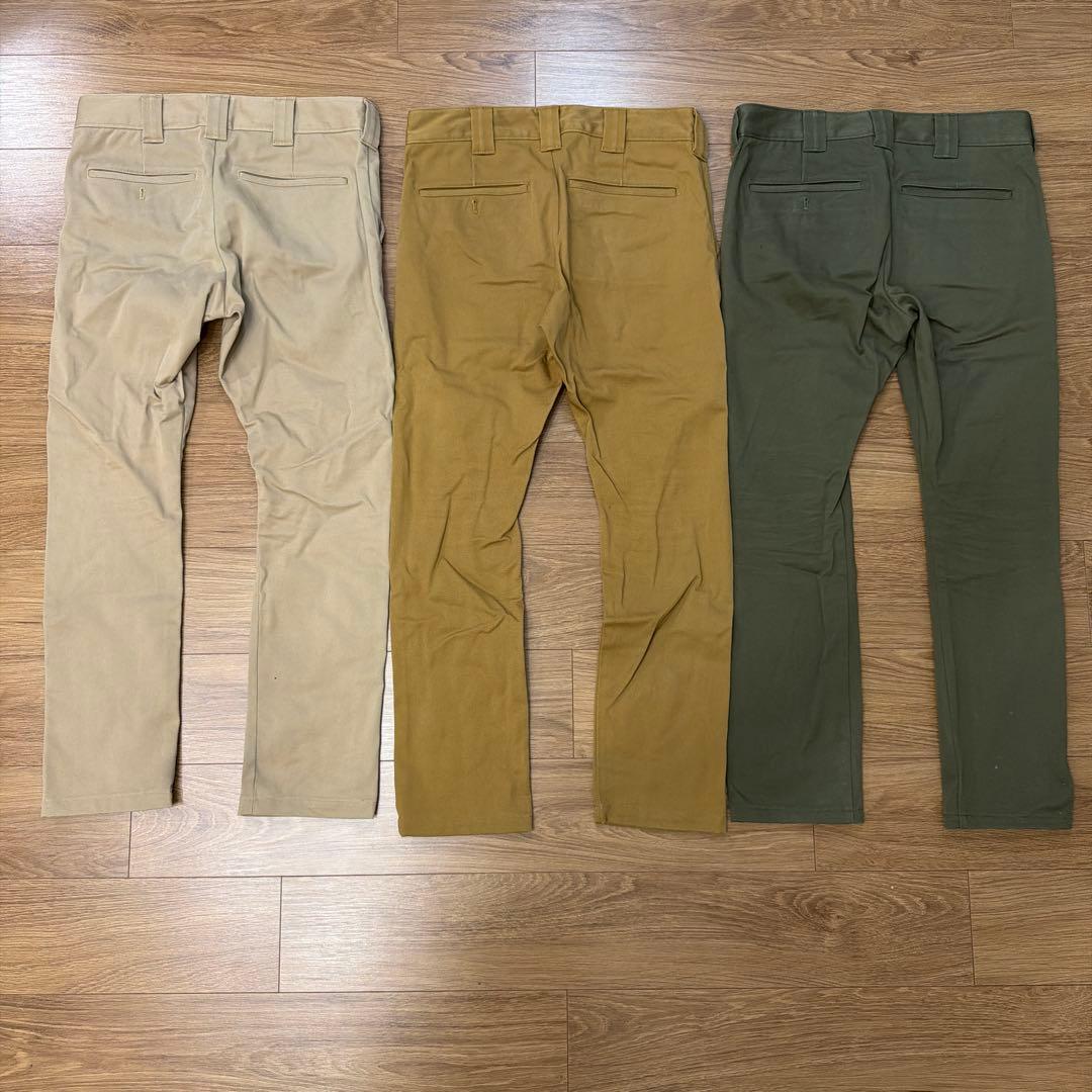 【まとめ売り】ディッキーズ　TCストレッチ　ナローパンツ 32インチ6色セット