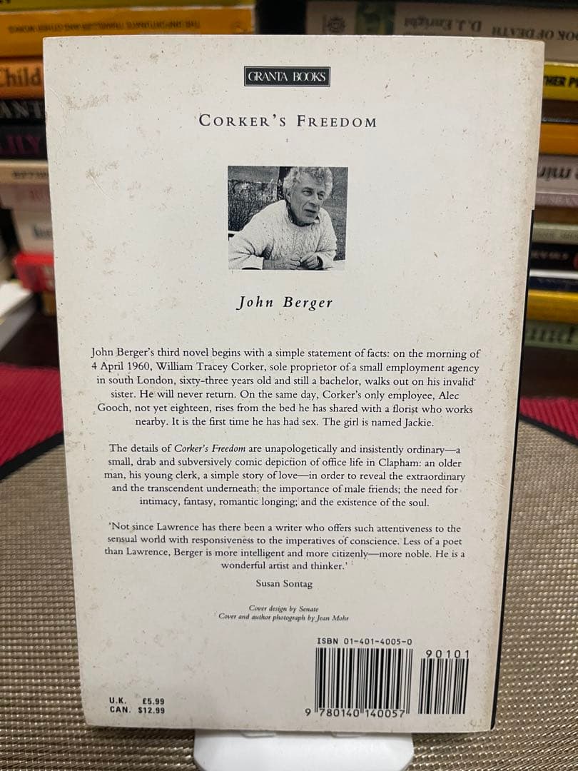 希少　Corker's Freedom John Berger