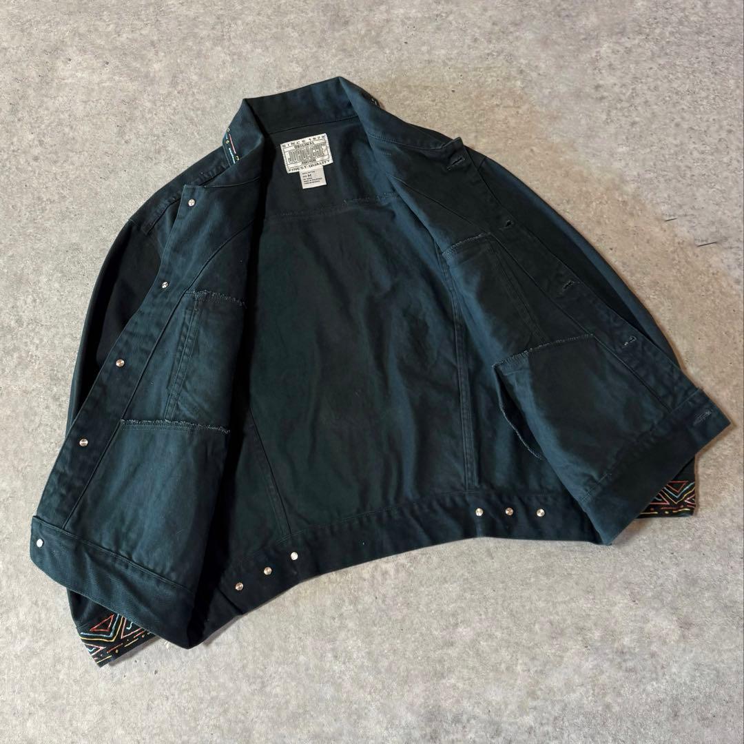 80s 90s ヴィンテージ デニムジャケット JORDACHE 短丈 ブラック