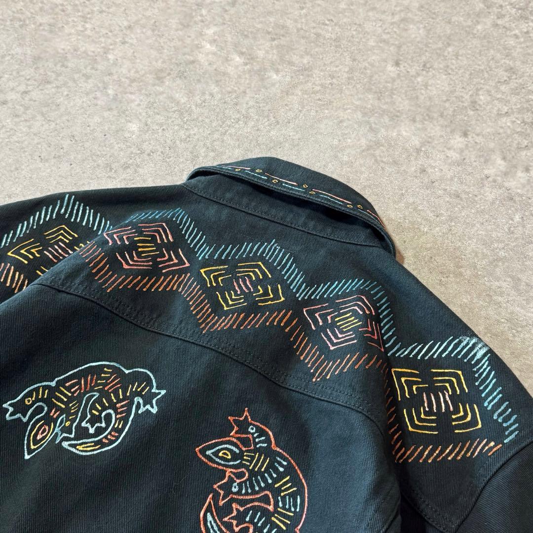 80s 90s ヴィンテージ デニムジャケット JORDACHE 短丈 ブラック