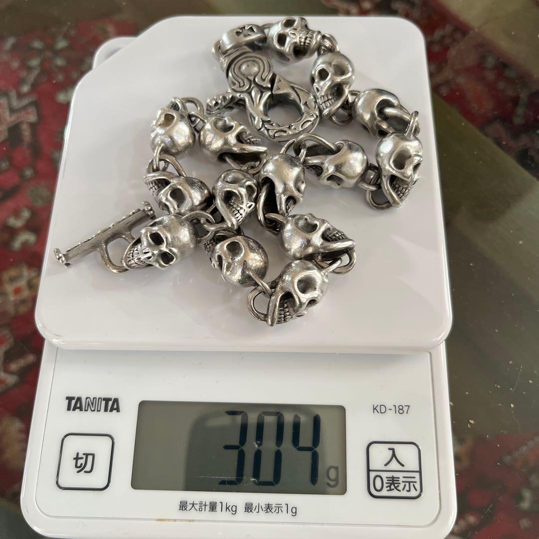 A&G スカルデザイン ウォレットチェーン