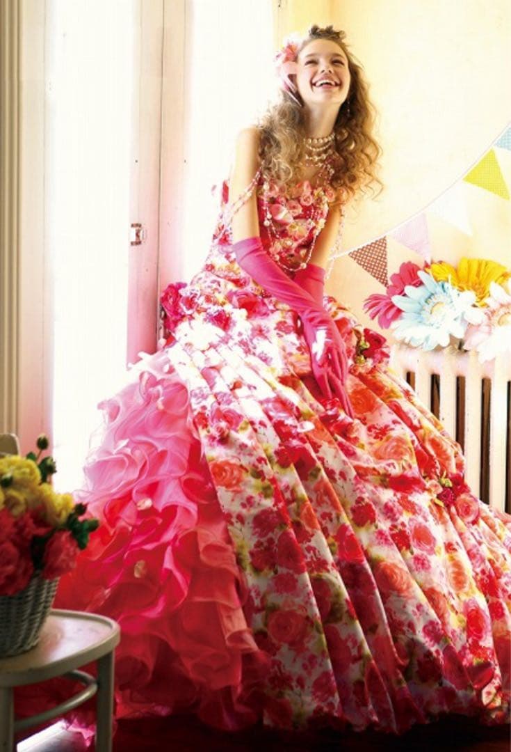 【DREAM888】マリア・ローザ 花柄ピンク