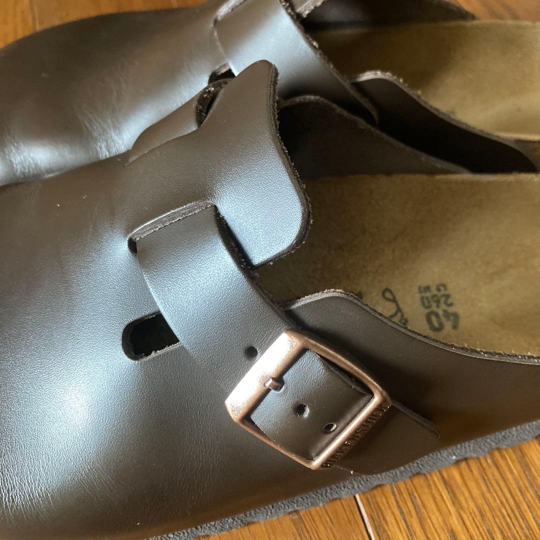 【美品】ビルケンシュトック ボストン ダークブラウン 40