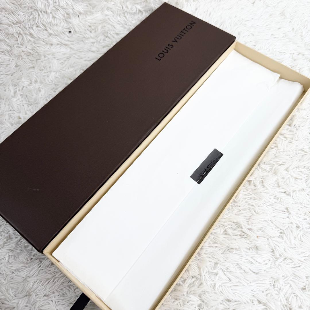 極美品✨ LOUIS VUITTON ネクタイ マイクロダミエ シルク ブラウン