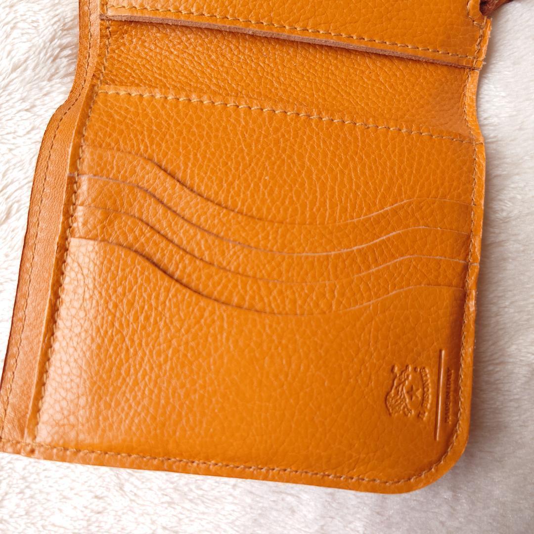 1335 新品未使用 イルビゾンテ IL BISONTE 二つ折り財布 ブラウン