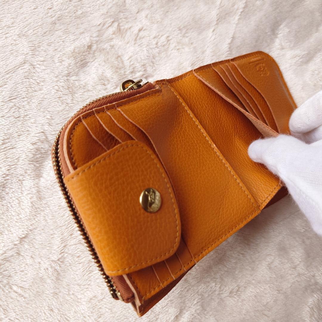 1335 新品未使用 イルビゾンテ IL BISONTE 二つ折り財布 ブラウン