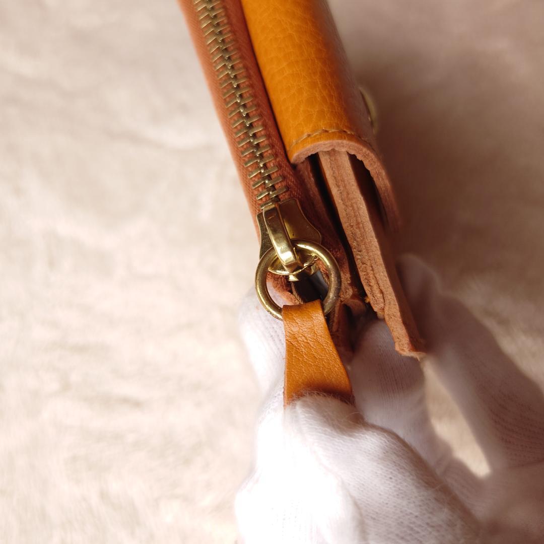 1335 新品未使用 イルビゾンテ IL BISONTE 二つ折り財布 ブラウン