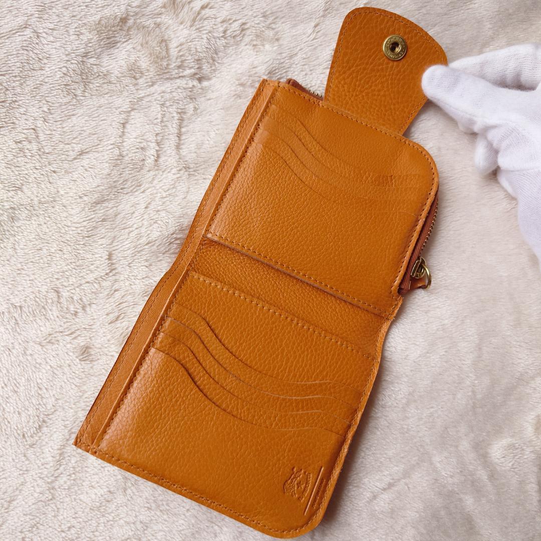1335 新品未使用 イルビゾンテ IL BISONTE 二つ折り財布 ブラウン