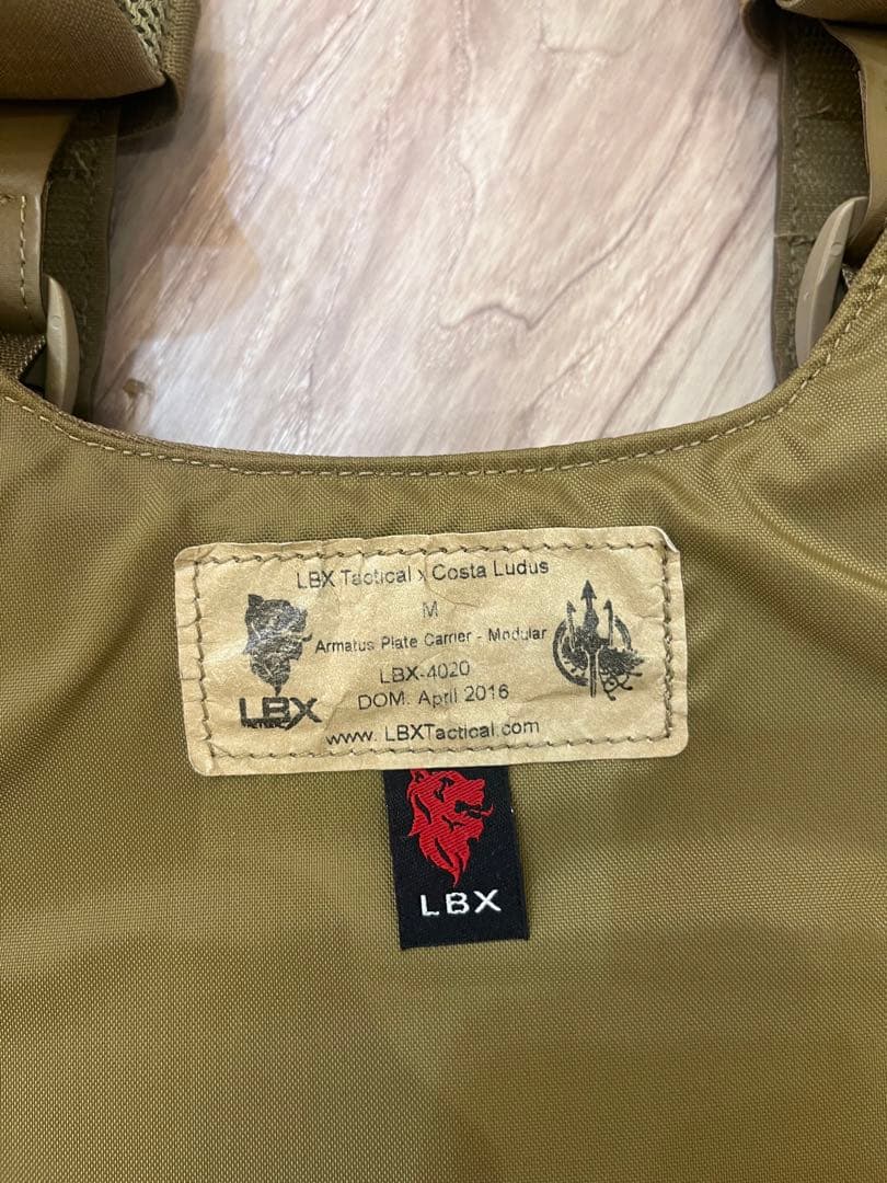 実物　LBX 4020 コスタ　プレートキャリア　コヨーテブラウン　LBT