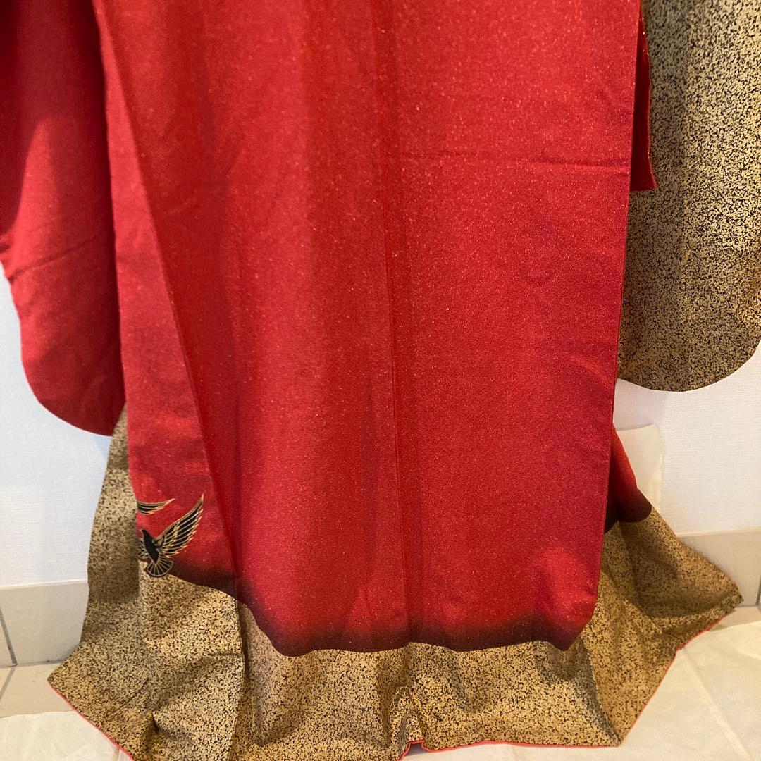 振袖　成人式　卒業式　 お呼ばれ お稽古　 赤にラメ