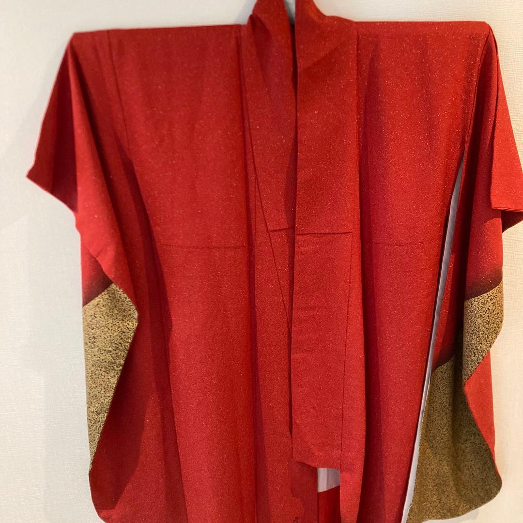 振袖　成人式　卒業式　 お呼ばれ お稽古　 赤にラメ