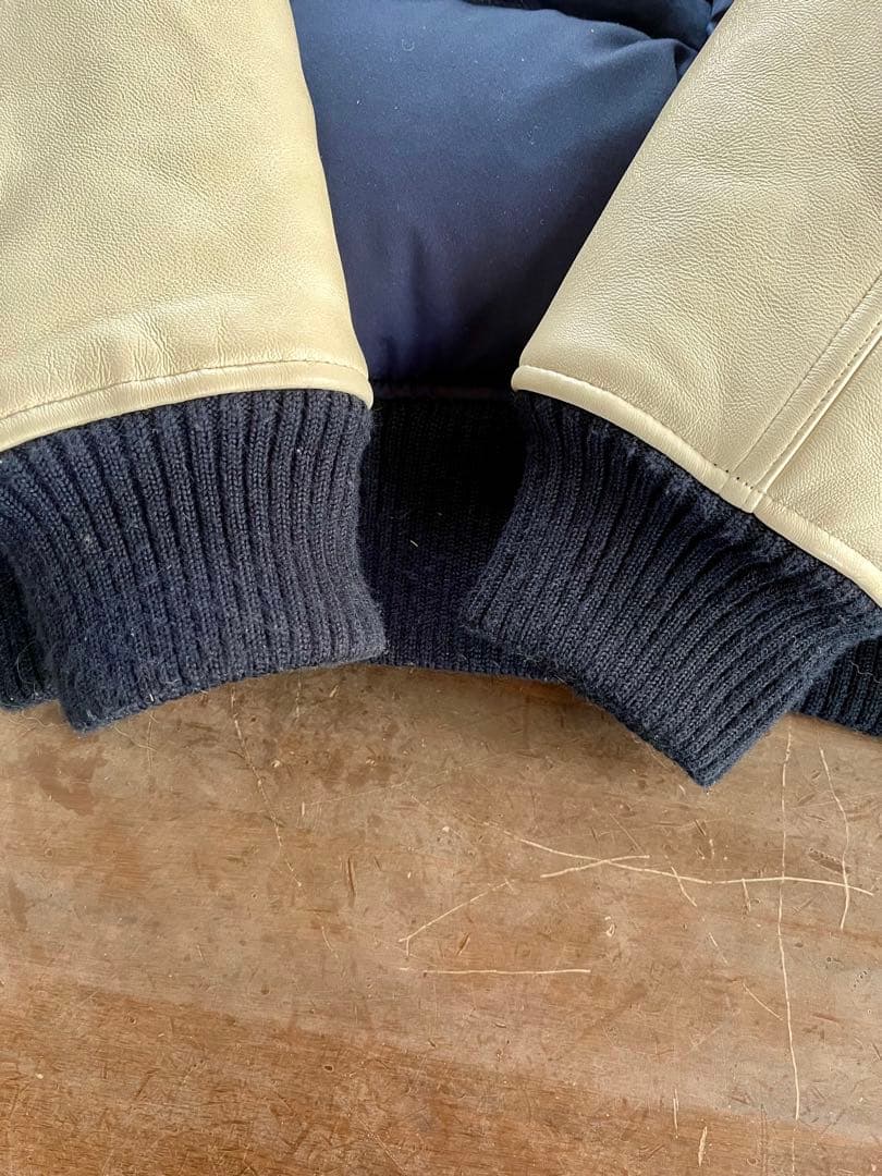 The DUFFER Of ST.E スタジャン L レザー ネイビー