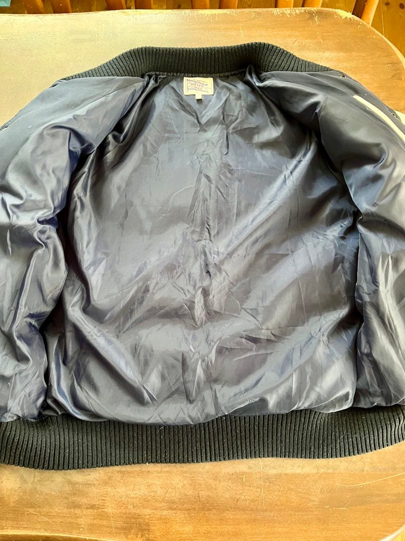 The DUFFER Of ST.E スタジャン L レザー ネイビー