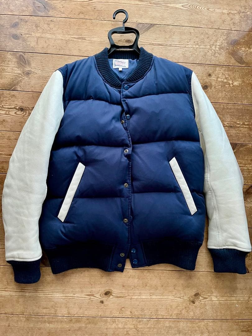 The DUFFER Of ST.E スタジャン L レザー ネイビー