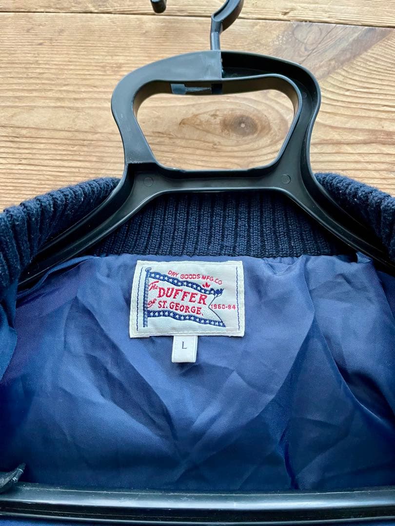 The DUFFER Of ST.E スタジャン L レザー ネイビー