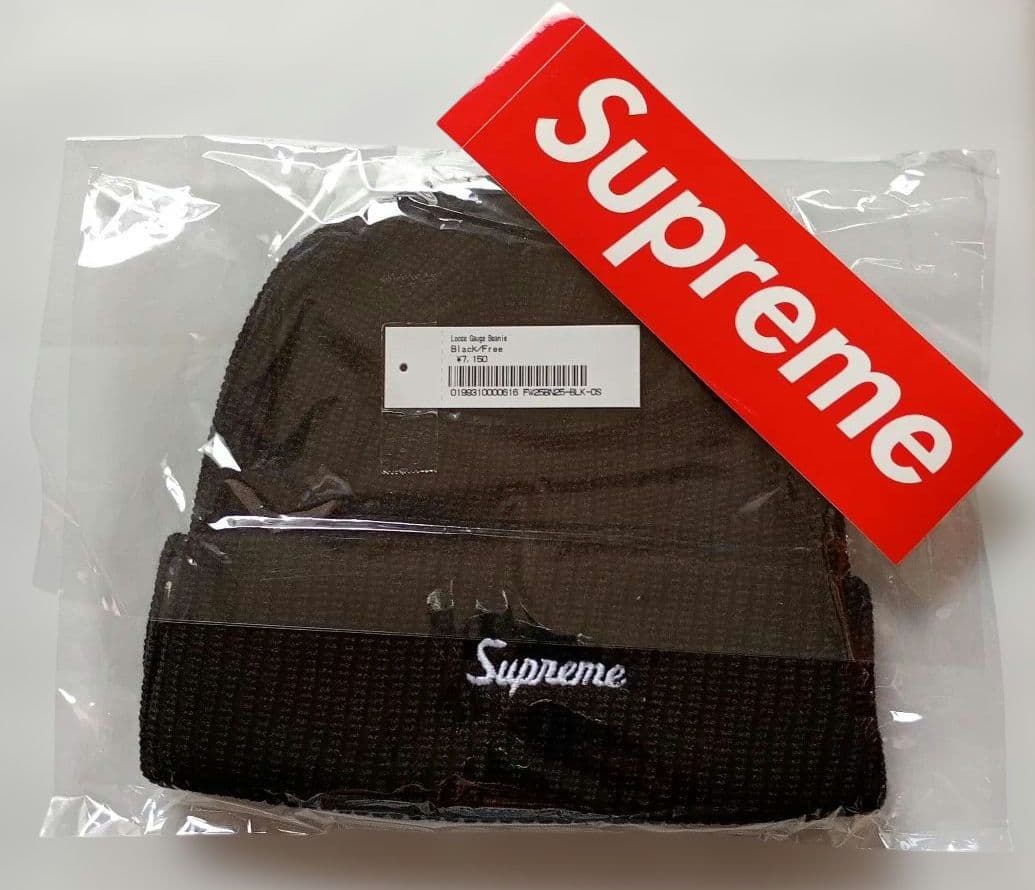 Supreme / LOOSE GAUGE BEANIE (黒)