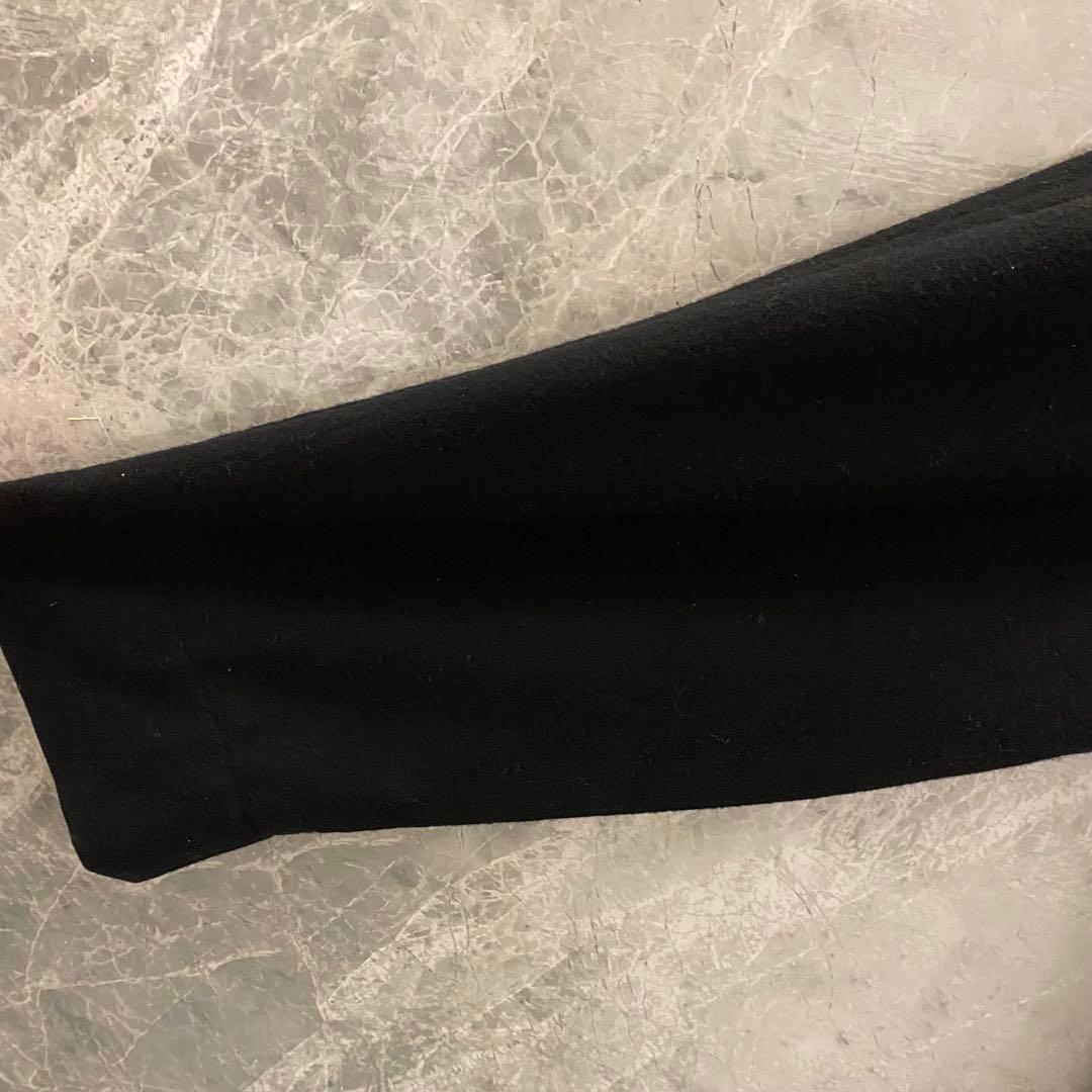 【極美品】Y's レディース ロングコート 黒 ブラック 首元ボタン