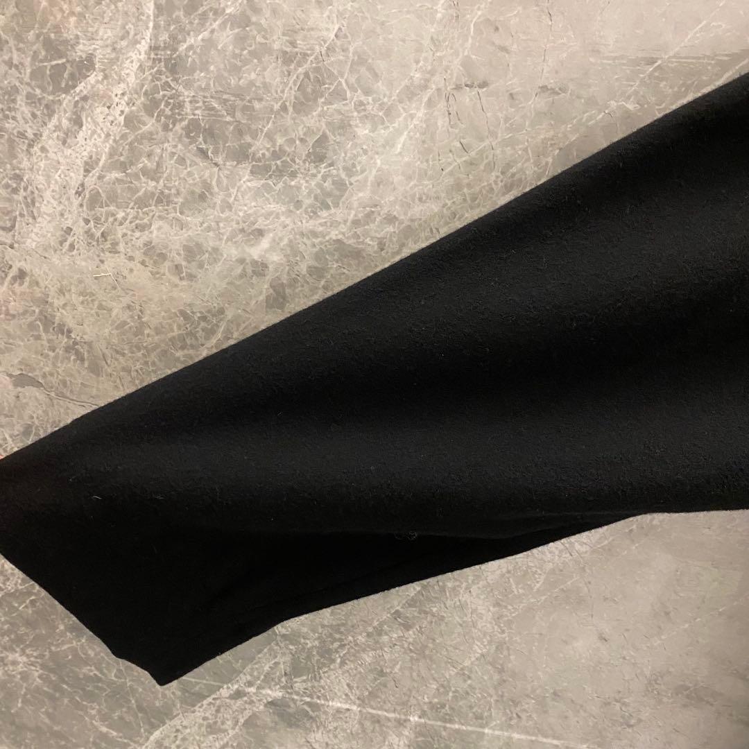 【極美品】Y's レディース ロングコート 黒 ブラック 首元ボタン