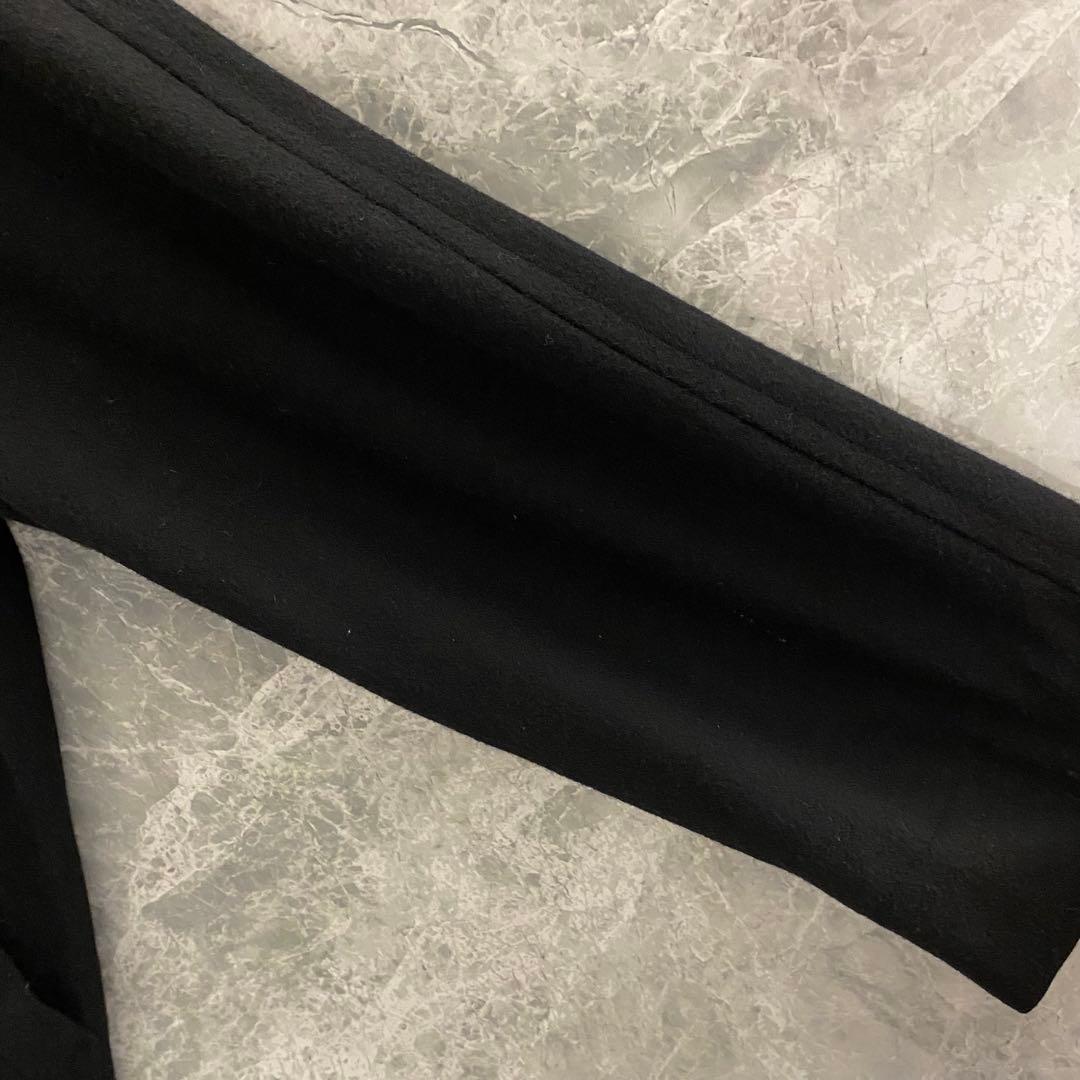 【極美品】Y's レディース ロングコート 黒 ブラック 首元ボタン