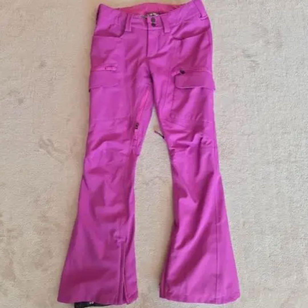 Burtonスノボウェア 上下セット Mサイズ DRYRIDE レオパード 紫