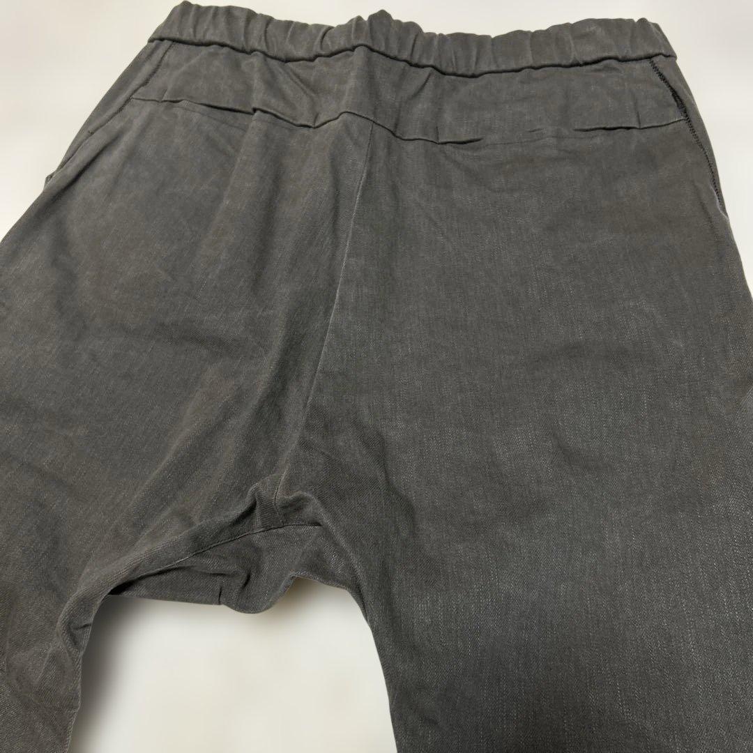 RIPVANWINKLE 4 コーティングサルエルパンツ オリーブ ストレッチ