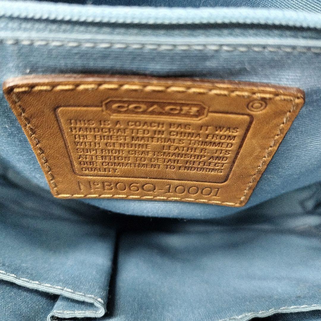 【希少】COACH　パッチワーク　レザー　シグネチャー　スウェード　ターンロック